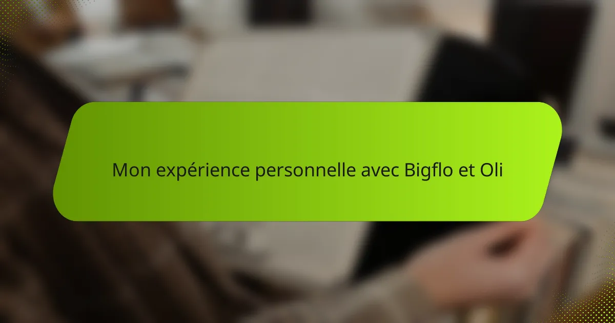 Mon expérience personnelle avec Bigflo et Oli