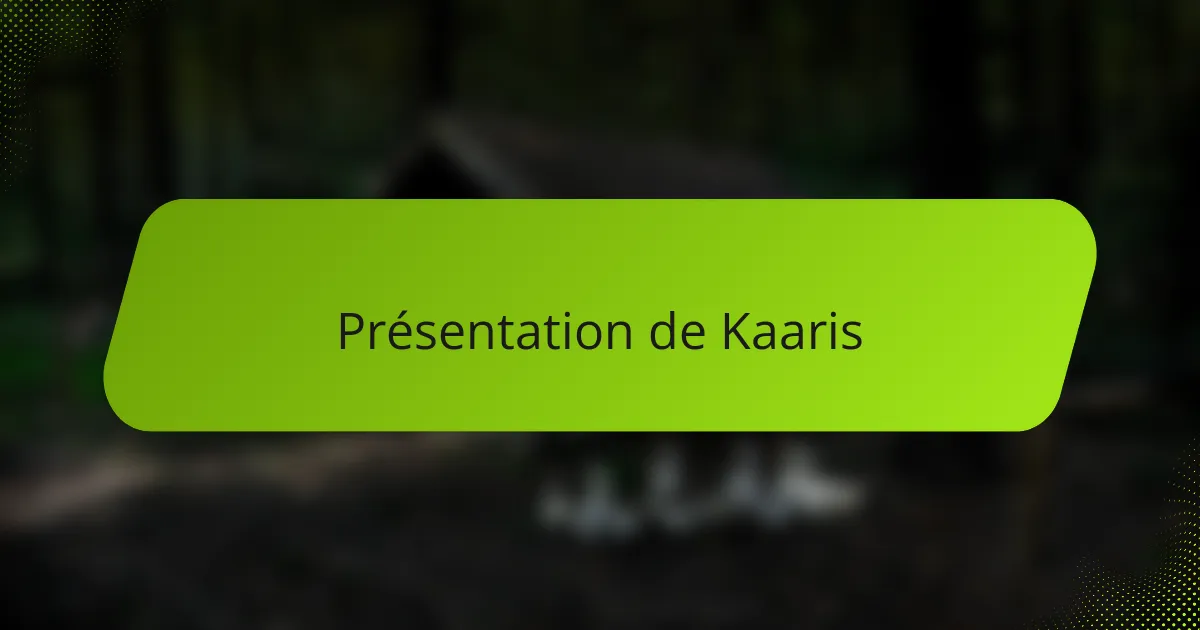 Présentation de Kaaris